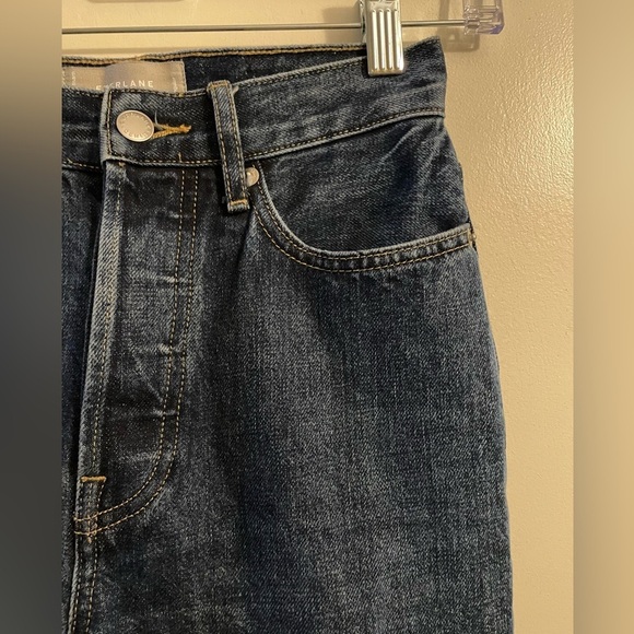 Everlane The 90’s Way High Jeans Vintage Indigo Button Fly Size 23 Regul… - Picture 6 of 15